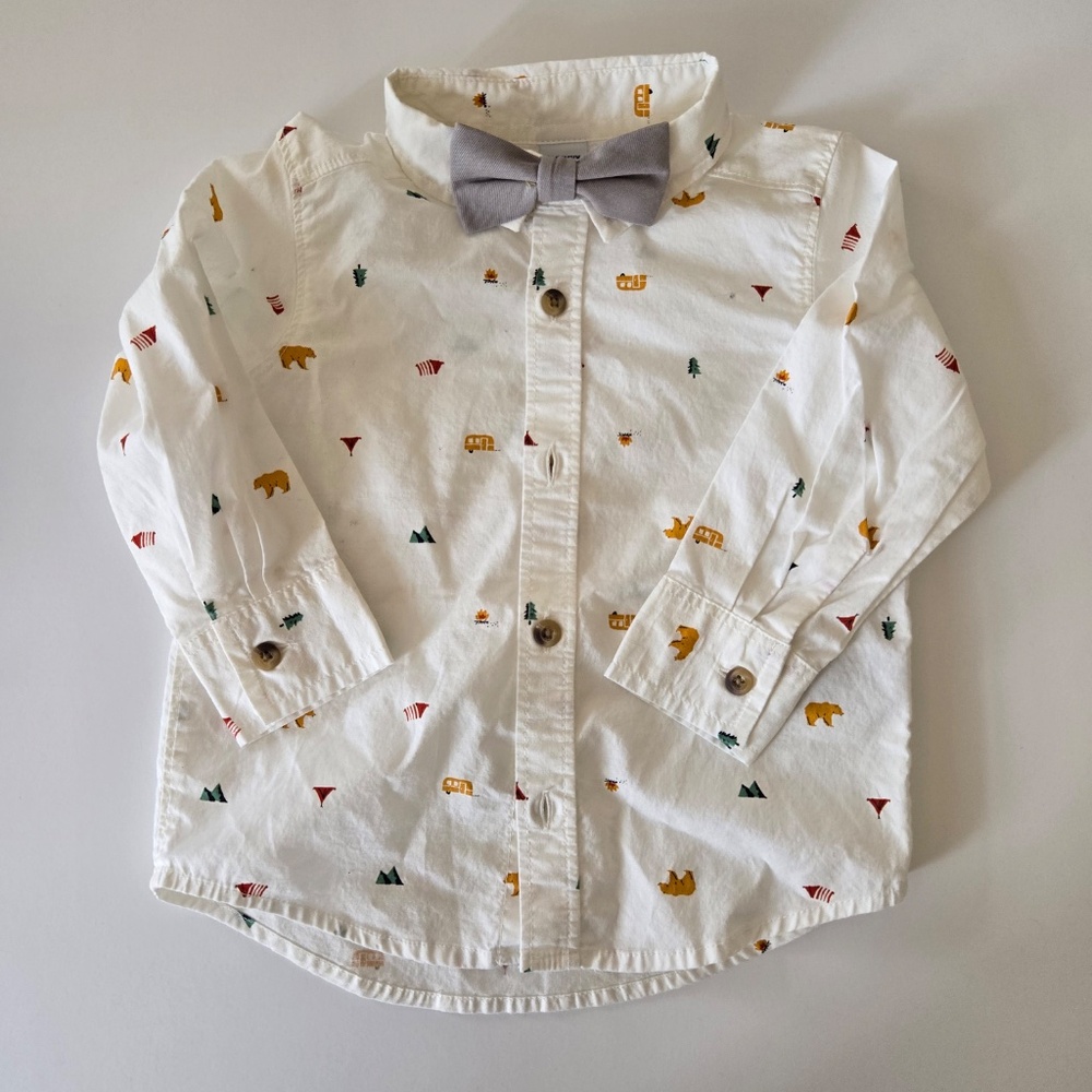🌺 Old Navy pattern print dress shirt